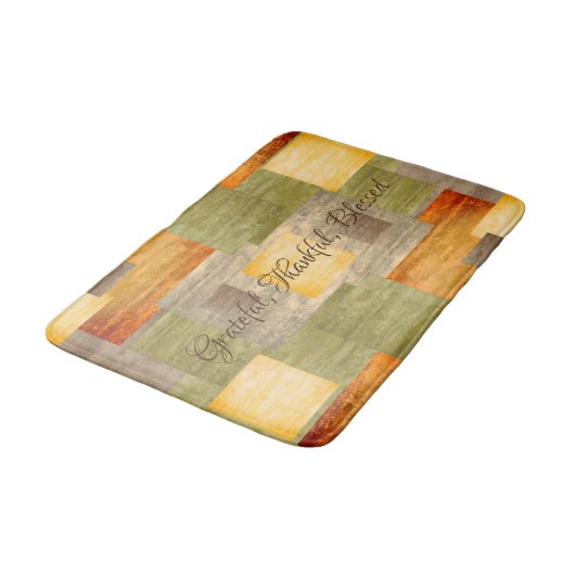 Farbblöcke Badematte (Schrägansicht)