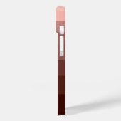 Farbblöcke braun, anpassbares Zeichen Case-Mate iPhone Hülle (Rückseite / Links)