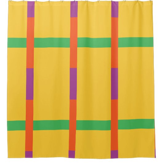 Farbblöcke Duschvorhang (Vorderseite)
