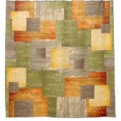 Farbblöcke Duschvorhang (Vorderseite)