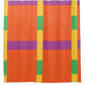 Farbblöcke Duschvorhang (Vorderseite)