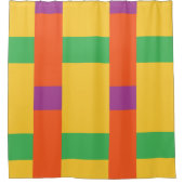 Farbblöcke Duschvorhang (Vorderseite)