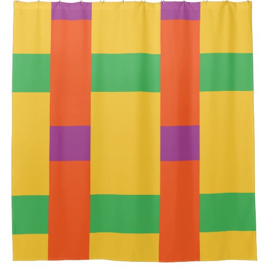 Farbblöcke Duschvorhang (Vorderseite)