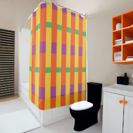 Farbblöcke Duschvorhang