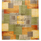 Farbblöcke Duschvorhang (Vorderseite)