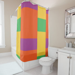 Farbblöcke Duschvorhang