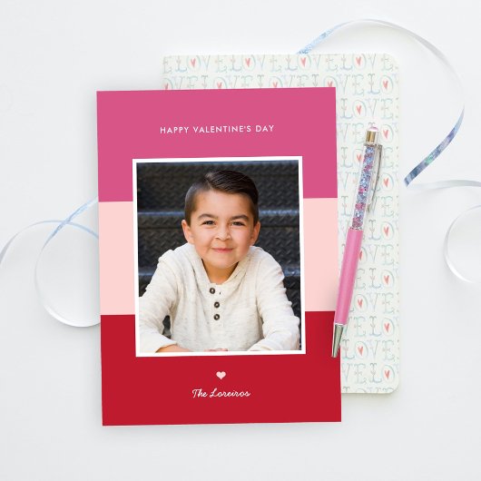 Farbblöcke Editierbare Valentintagskarte Feiertagskarte