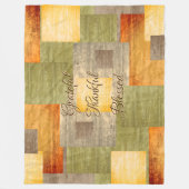 Farbblöcke Fleecedecke (Vorderseite)