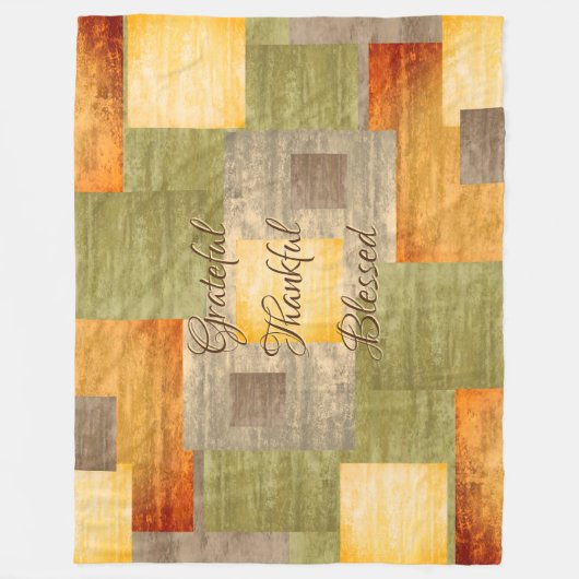 Farbblöcke Fleecedecke (Vorderseite)