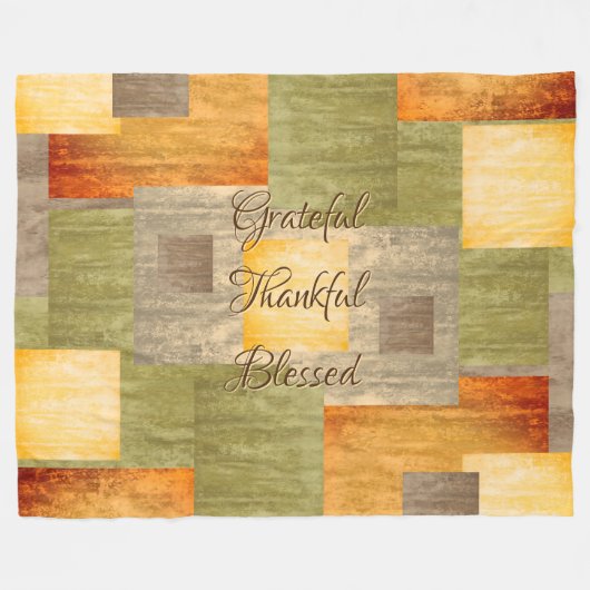 Farbblöcke Fleecedecke (Vorderseite (Horizontal))