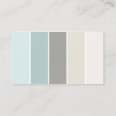 Farbblöcke für die Winter-Blues Visitenkarte (Rückseite)