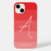 Farbblöcke für Korallenrosa Case-Mate iPhone Hülle (Rückseite)