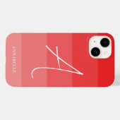 Farbblöcke für Korallenrosa Case-Mate iPhone Hülle (Rückseite (Horizontal))