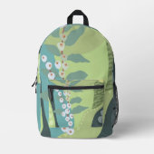 Farbblöcke für Weißberries Mixed Grüntöne Moderne  Bedruckter Rucksack (Vorderseite)