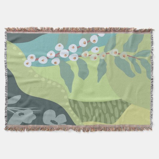 Farbblöcke für Weißberries Mixed Grüntöne Moderne Decke (Vorderseite)