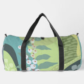 Farbblöcke für Weißberries Mixed Grüntöne Moderne Duffle Bag (Rückseite)