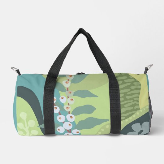 Farbblöcke für Weißberries Mixed Grüntöne Moderne Duffle Bag (Vorderseite)