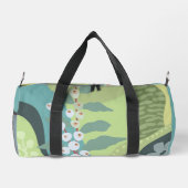 Farbblöcke für Weißberries Mixed Grüntöne Moderne  Duffle Bag (Rückseite)