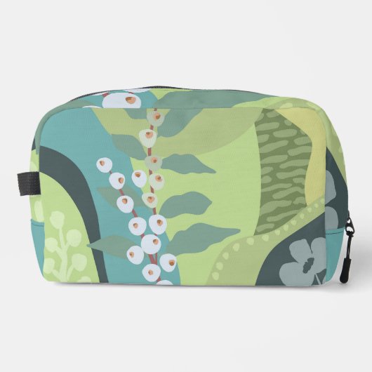 Farbblöcke für Weißberries Mixed Grüntöne Moderne  Waschbeutel (Vorderseite)