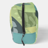 Farbblöcke für Weißberries Mixed Grüntöne Moderne Waschbeutel (Rechts)