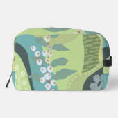 Farbblöcke für Weißberries Mixed Grüntöne Moderne Waschbeutel (Rückseite)