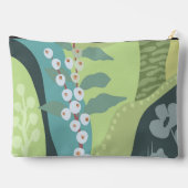 Farbblöcke für Weißberries Mixed Grüntöne Moderne  Zubehörtasche (Rückseite)