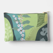 Farbblöcke für Weißberries Mixed Grüntöne Moderne Zubehörtasche (Rückseite)