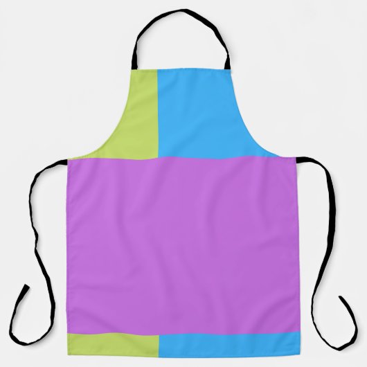 Farbblöcke grün Lila blau Schürze (Vorderseite)
