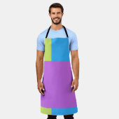 Farbblöcke grün Lila blau Schürze (Getragen)