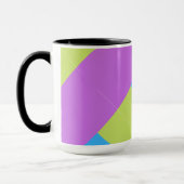 Farbblöcke grün Lila blau Tasse (Links)