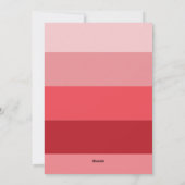 Farbblöcke Herzglückspalette Galentinstag Feiertagskarte (Rückseite)