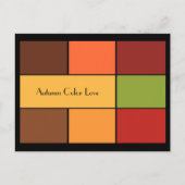 Farbblöcke im Herbst Postkarte (Vorderseite)