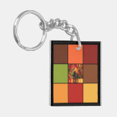 Farbblöcke im Herbst Schlüsselanhänger (Vorderseite links)