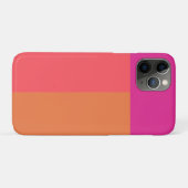 Farbblöcke in heiß rosa und orange Case-Mate iPhone hülle (Rückseite (Horizontal))