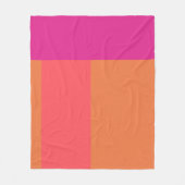 Farbblöcke in heiß rosa und orange fleecedecke (Vorderseite)
