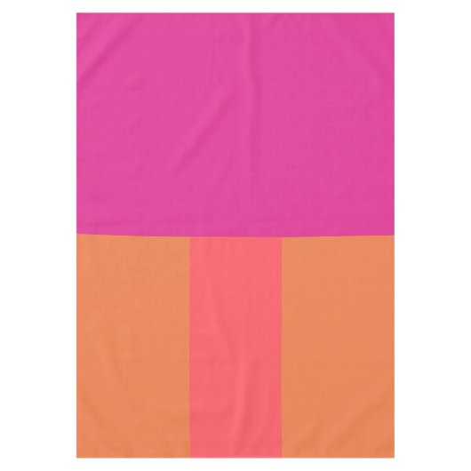 Farbblöcke in heiß rosa und orange tischdecke (Vorderseite)