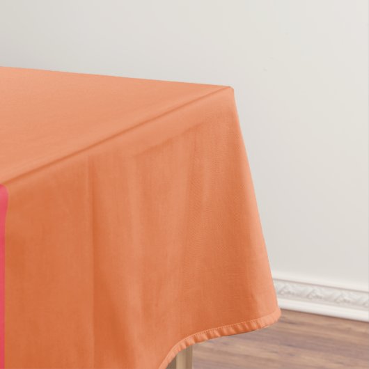 Farbblöcke in heiß rosa und orange tischdecke (Beispiel)