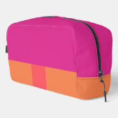 Farbblöcke in heiß rosa und orange waschbeutel (Rechte Ecke)