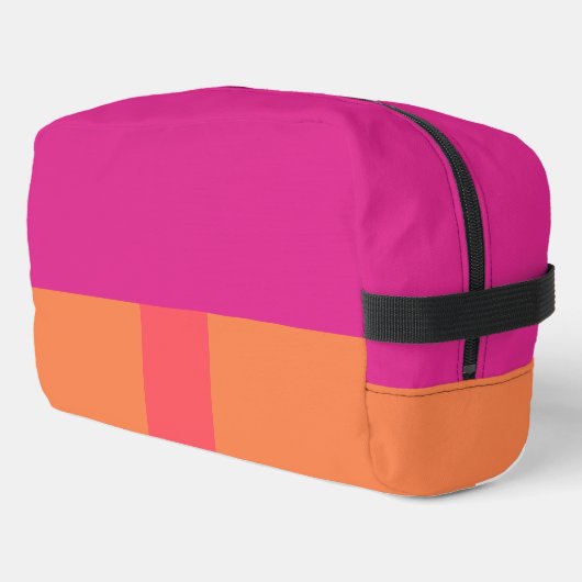 Farbblöcke in heiß rosa und orange waschbeutel (Linke Seite)