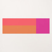 Farbblöcke in heiß rosa und orange yogamatte (Rückseite (Horizontal))