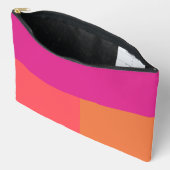 Farbblöcke in heiß rosa und orange zubehörtasche (Offen)