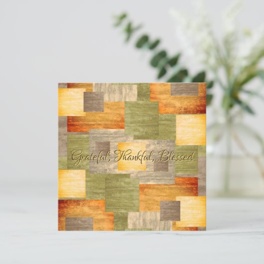 Farbblöcke Karte (Stehend Vorderseite)