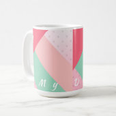 Farbblöcke machen meinen Tag zur Tasse (Vorderseite Links)