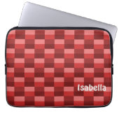 Farbblöcke mit roten Farbtönen Laptopschutzhülle (Vorderseite)