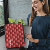 Farbblöcke mit roten Farbtönen Laptopschutzhülle