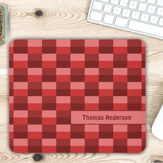 Farbblöcke mit roten Farbtönen Mousepad