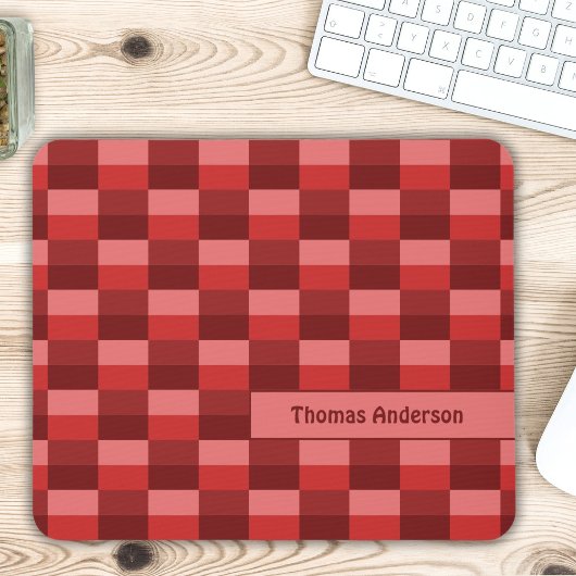 Farbblöcke mit roten Farbtönen Mousepad