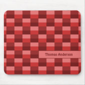 Farbblöcke mit roten Farbtönen Mousepad (Vorne)