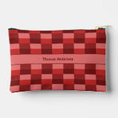 Farbblöcke mit roten Farbtönen Zubehörtasche (Rückseite)