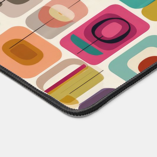 Farbblöcke Mitte des Jahrhunderts Modernes geometr Schreibtischunterlage (Ecke)